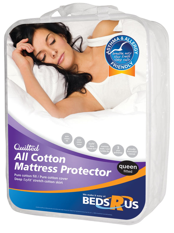 Beds R Us All Cotton Mattress Protector