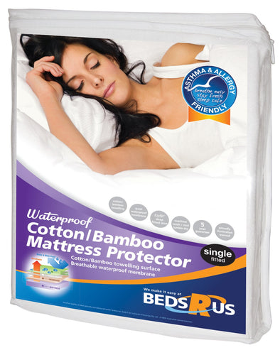 Beds R Us Cotton & Bamboo Mattress Protector