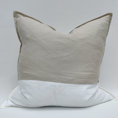 Two Tone French Linen Cushion